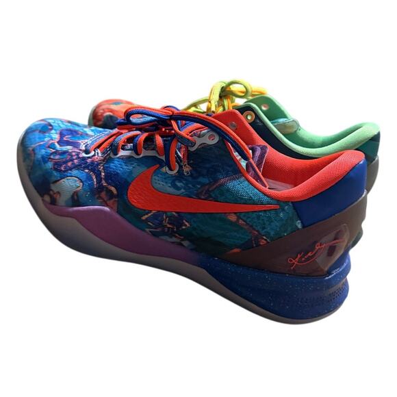 Nike Kobe 8 WhatThe Kobe GS Multicolor Basketball Shoes Sneakers US 5 HM9621-900